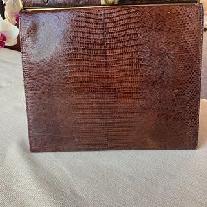 Vintage Ingledew’s Leather Reptile Handbag